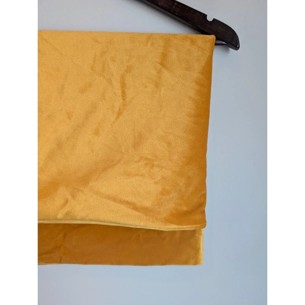 Pillow Sham Gold Crushed Velvet Decorative Pillow Sham Zip Closure 23''x23''